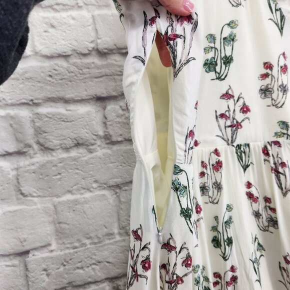 Disney x Lauren Conrad Alice in Wonderland Midi Dress Floral Sleeveless Medium - Picture 10 of 14